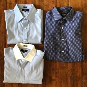 3 J. Crew  Thompson Dress Shirts